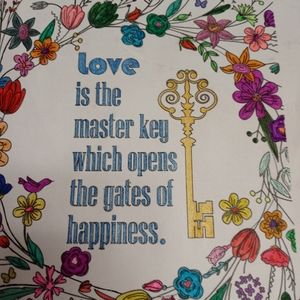 Inspirational adult coloring